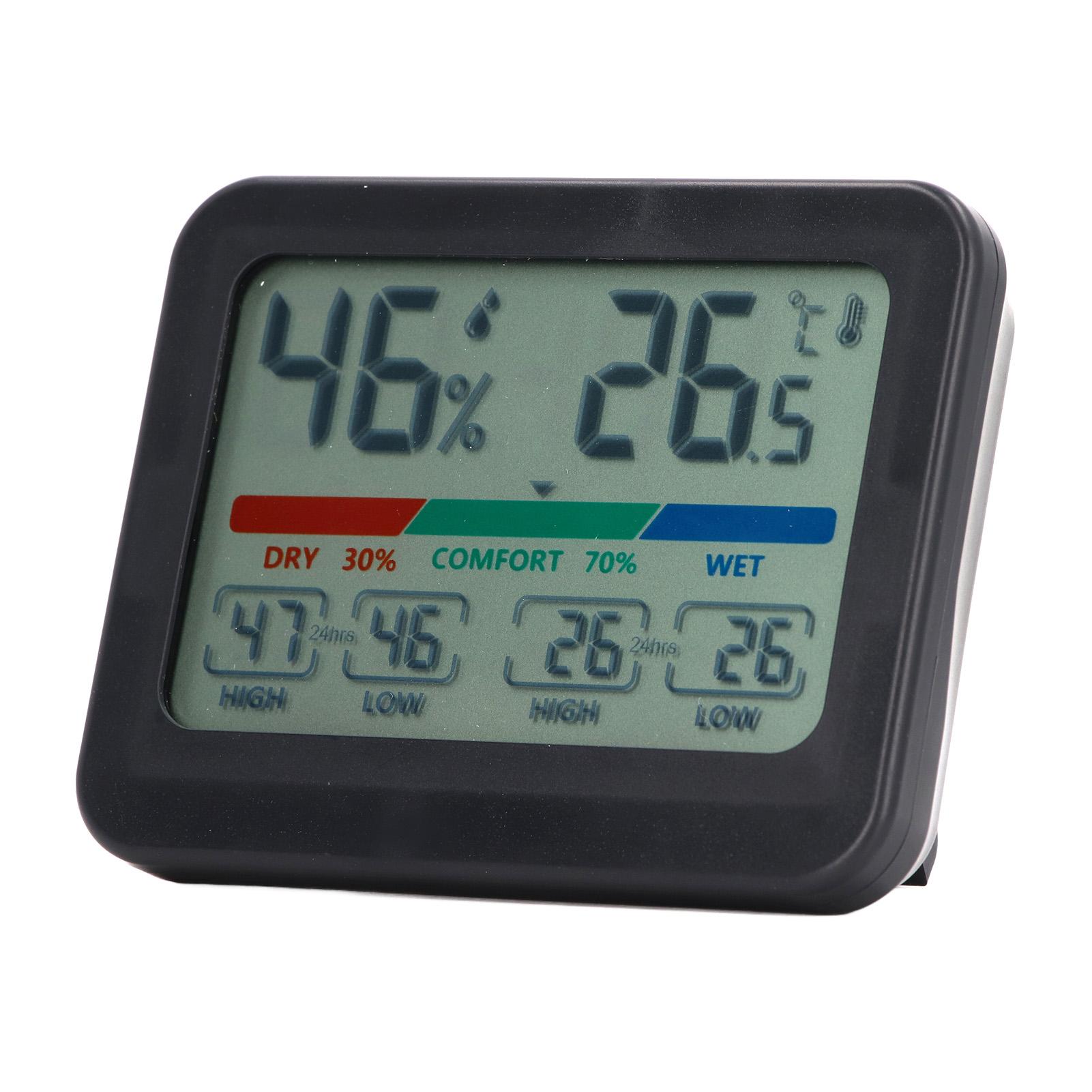 

Цифровой гигрометр-термометр ЖК-дисплей Электронный монитор температуры и влажности Магнитный