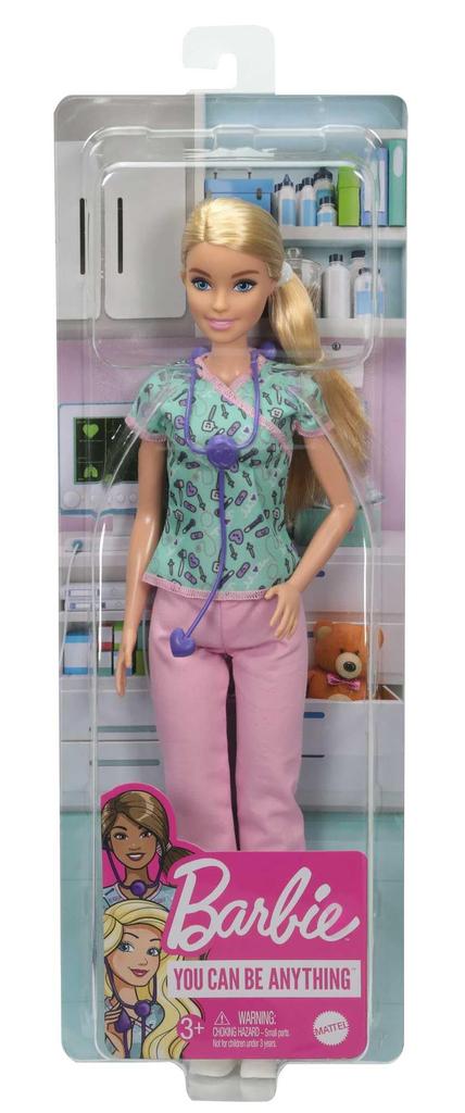 barbie Arbeiten Sie mit dem Krankenschwestern-Puppenhaus für Kinder ab 3 Jahren und GTW39 Barbie! Verkleiden, Grün