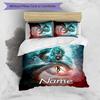 3pcs Custom Name Black Myth Wukong Game Bedding Set Duvet Cover Closure Includes 1 Duvet Cover & 2 Pillowcases for All Seasons Bedroom Decor