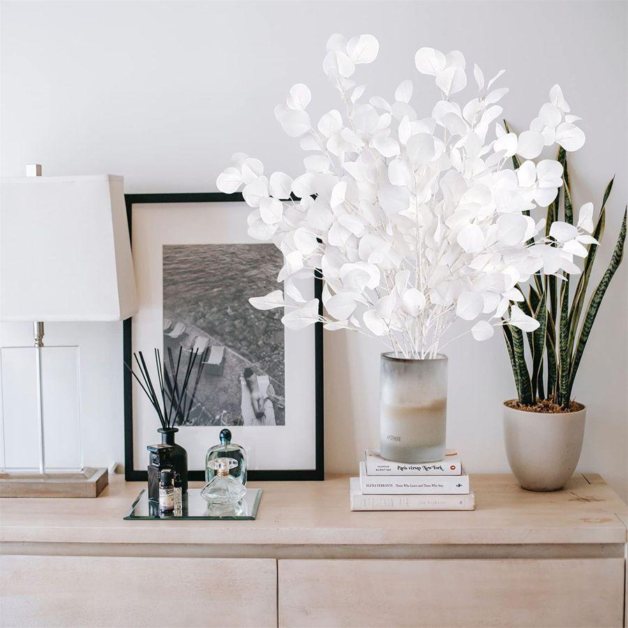 Artificial Plants Silk Long Branch Eucalyptus Combinations Bridal Bouquets Wedding Home Room Table DIY Vases Gifts Decor Hotsale