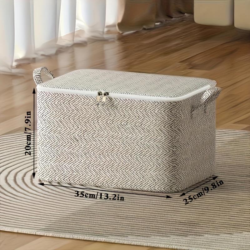 Spacious Waterproof Storage Box Cover - Durable Non-woven Fabric Organizer for Clothes, Blankets, and Other Items