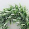 Round Lavender Wreath Flower Farmhouse Front Door Garland Outdoor Decoration