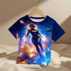 Fashion 2025 Avengers Wonder Woman Boy 3D Cartoon Printed Short-sleeve Cool Stylish Children's Fashion T-shirt