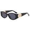 Chic Oval Women's Sunglasses - Retro European & American Style with High-end Hong Kong Flair