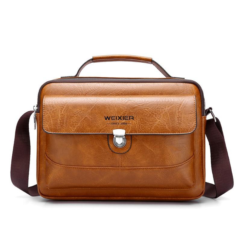 WEIXIER Business Men s Shoulder Bag Large Capacity Premium Backpack Crossbody Versatile Commuter 27x5x19