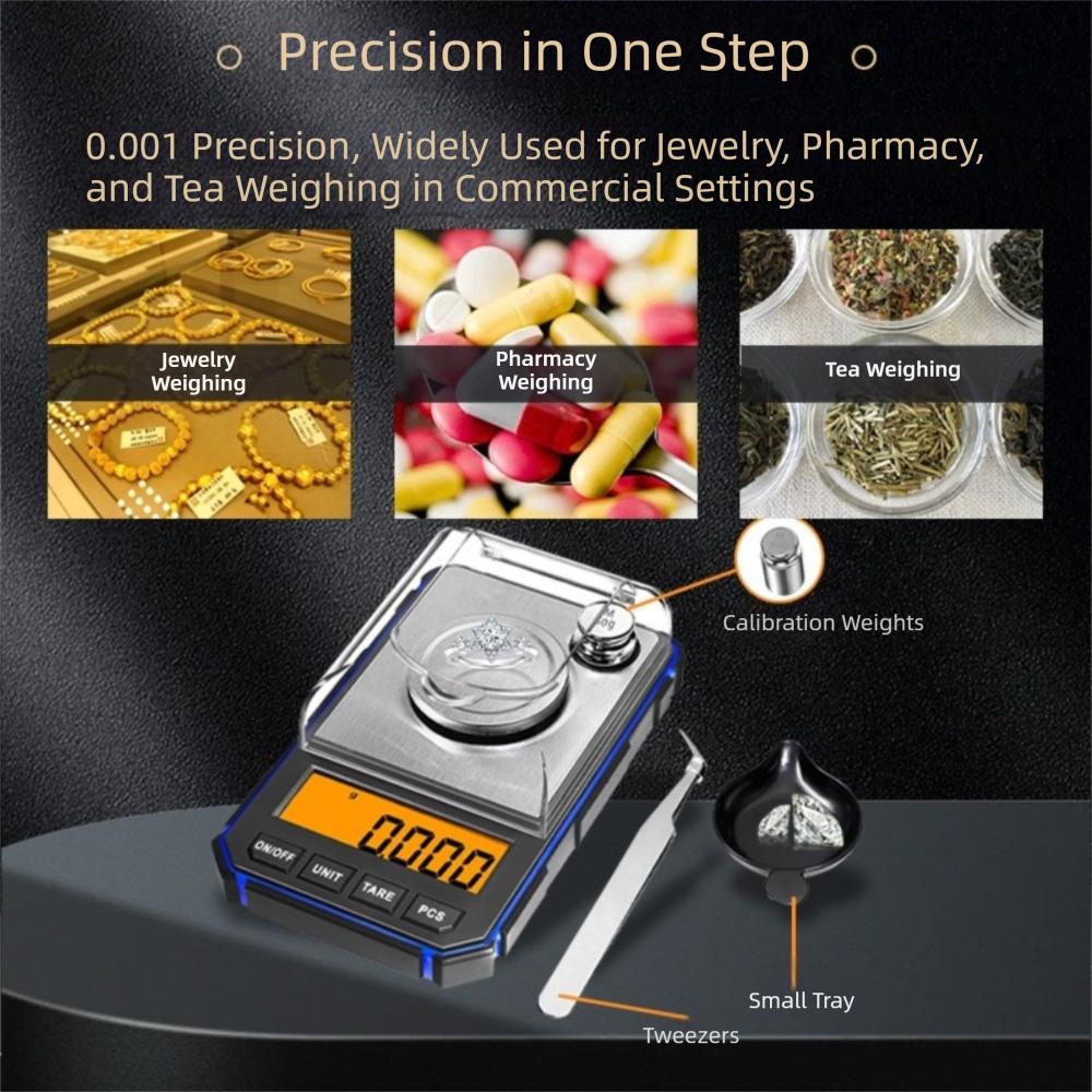 Precision Electronic Digital Scale 50g/0.001g Mini Scale Convenient Pocket Scale