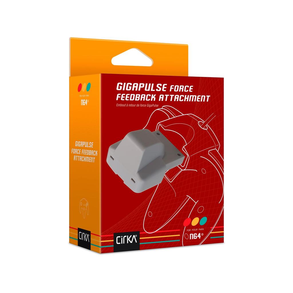 Hyperkin Force Feedback Attachment for Nintendo Compatible with Cirka Retro Gaming Rumble Ideal for Action Racing Games GigaPulse™ 64™ (N64) -