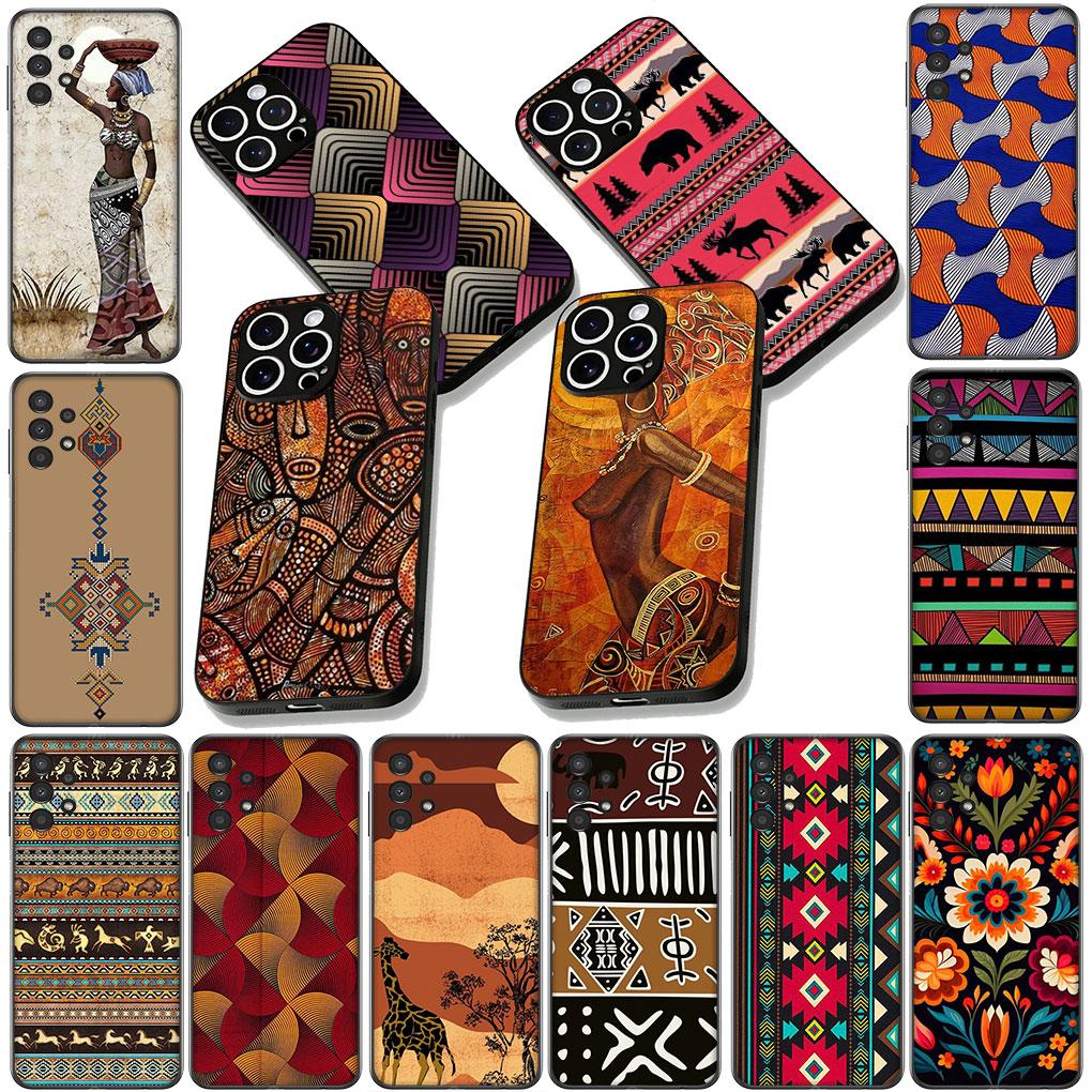 African Wax Print Design Casing Phone Cover for Xiaomi Redmi 15 9A 9C NFC 7A 9T Note 9 8 7 8T 15c A5 Soft Case