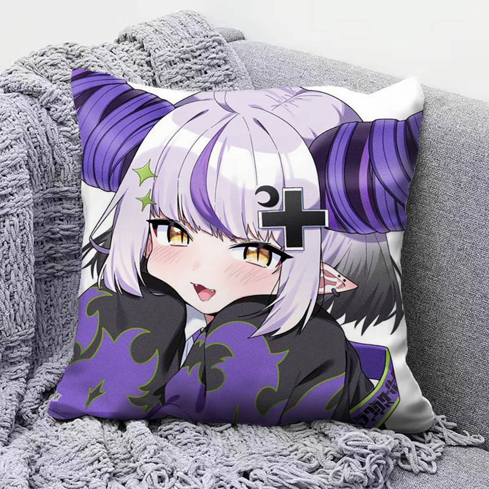 La+ Darknesss Hololive Vtuber Pillow Covers, Home Sofa Cushion Covers And Aecorative Custom