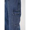 Men's Spring/Fall Multi-Pocket Straight-Leg Jeans: Relaxed-Fit Vintage Workwear-Style Casual Pants