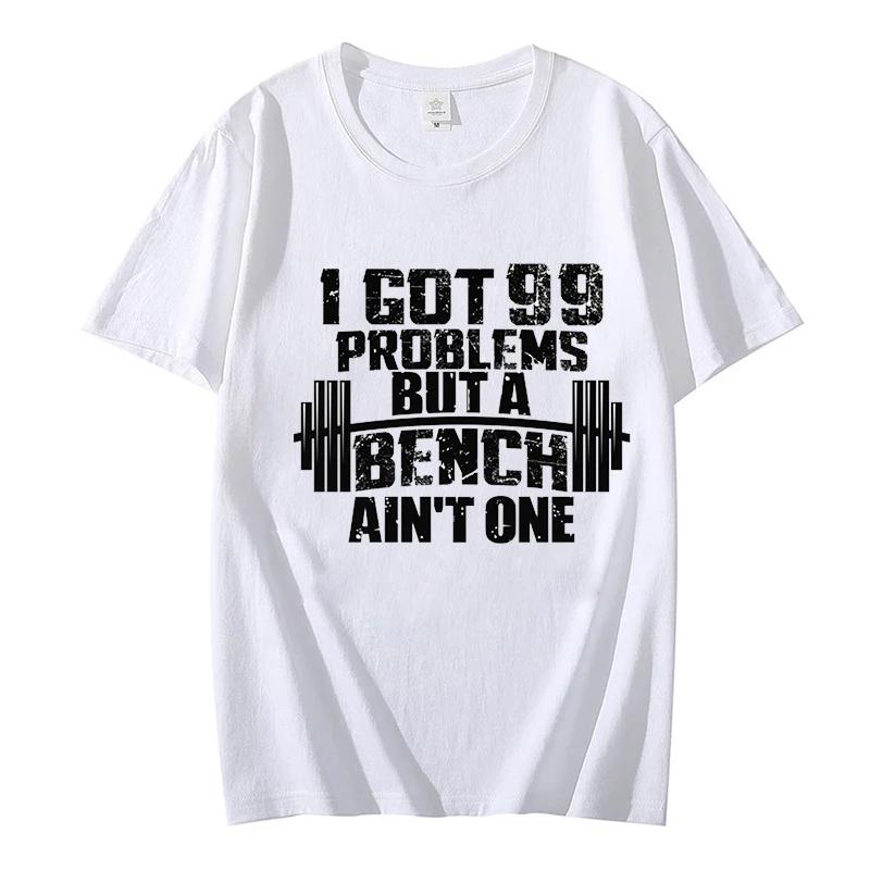 

Мужская футболка У меня 99 проблем, но скамейка — это не одна Футболки свободного покроя Одежда 2024 года Модные мужские топы с графическим принтом Повседневная уличная одежда XXXXXL