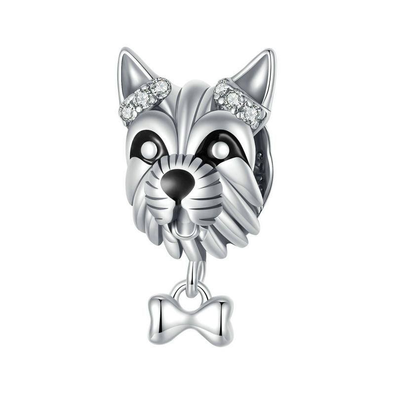 WOSTU 925 Sterling Silver Enamel Animals Bamboo Panda Pendant Lovely Pet Beads Fit Original Bracelet Bangle DIY Jewelry Gift