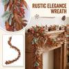 Leaf Hanging Garland with Wire Stems for Thanksgiving Fall Fireplace Staircase Front Door Decor