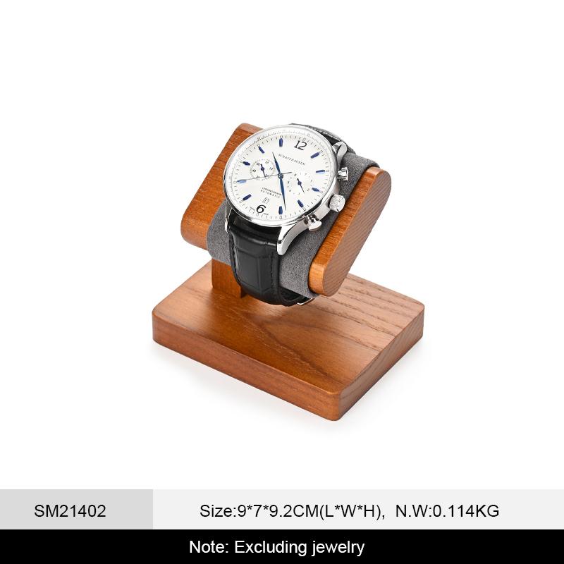 Solid Wood Watches Display Stands Base Watch Necklace Bracelet Organizer Rack Bangle Scrunchie Headband Showcase Stands