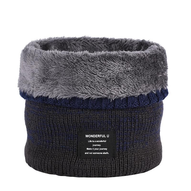 Парная мода градиентный цветной шейный платок унисекс зимний теплый вязаный шерстяной — фото 14