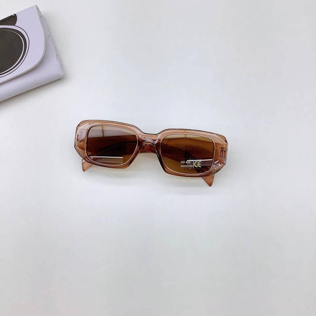 2026 New Square Cut Edge Children's Polygonal Wide Leg Sunglasses, Baby UV Resistant Sunshades