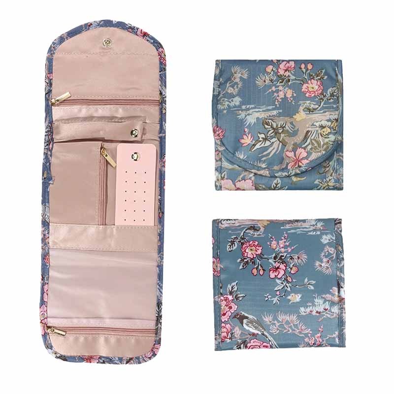 Skládací role na šperky Praktický organizér na šperky Taška na šperky Kosmetická taštička Displej na šperky Cestování Domů Skládací taška