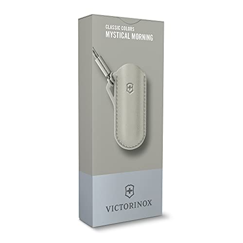 Victorinox Leather Pouch for Swiss Army Knives, Gray Mystical Morning