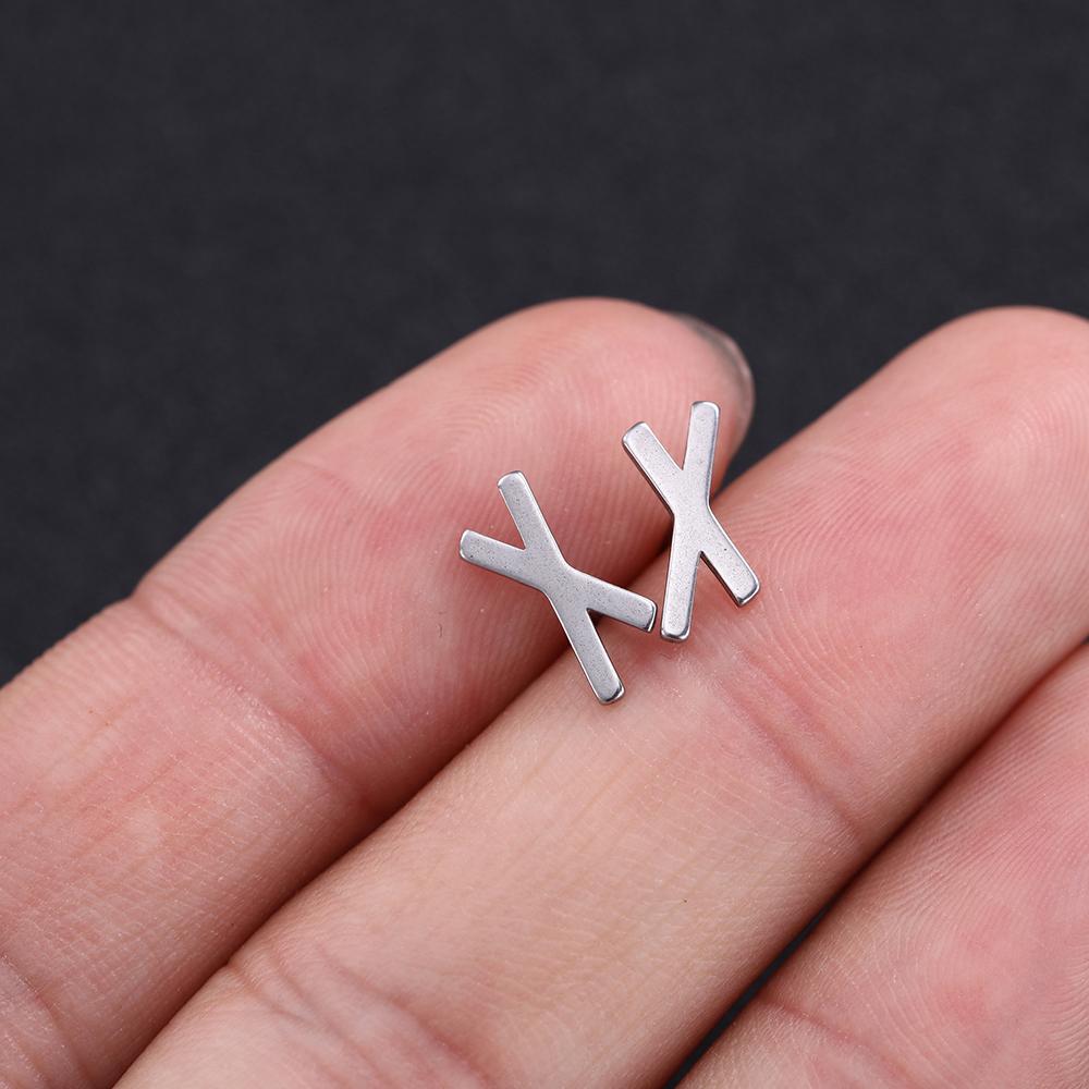 

Tiny Stud Earrings Simple Viking Runes Stainless Steel Earring for Women Men Nordic Vintage Jewelry Ear Accessories oorbellen