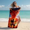 Beach Towel with Attack on Titan1 Pattern - soft,absorbent,machine washable Lightweight&Modern,swimming,Travel Essentials