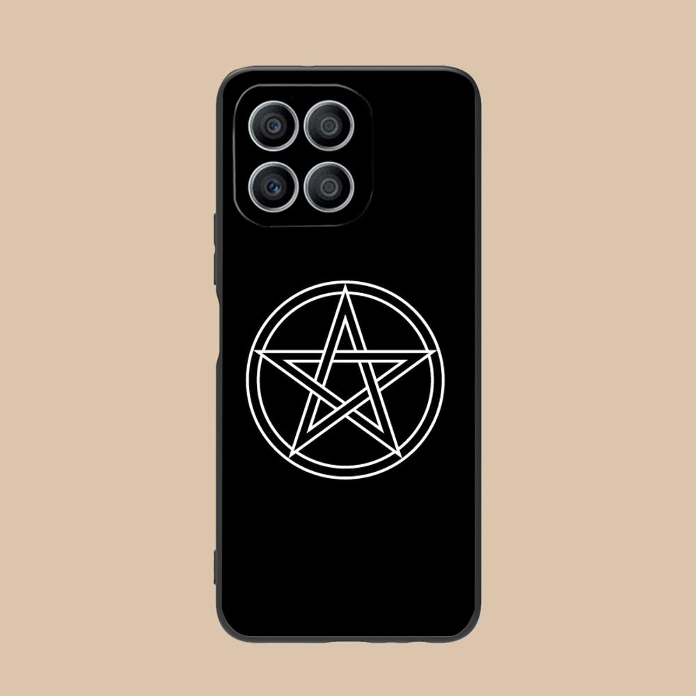 Aesthetic Pentagram Phone Case for Honor 90 80 70 60 50 30 20 10 9 8 7 Pro S SE Lite 5G Soft TPU Shockproof Cover