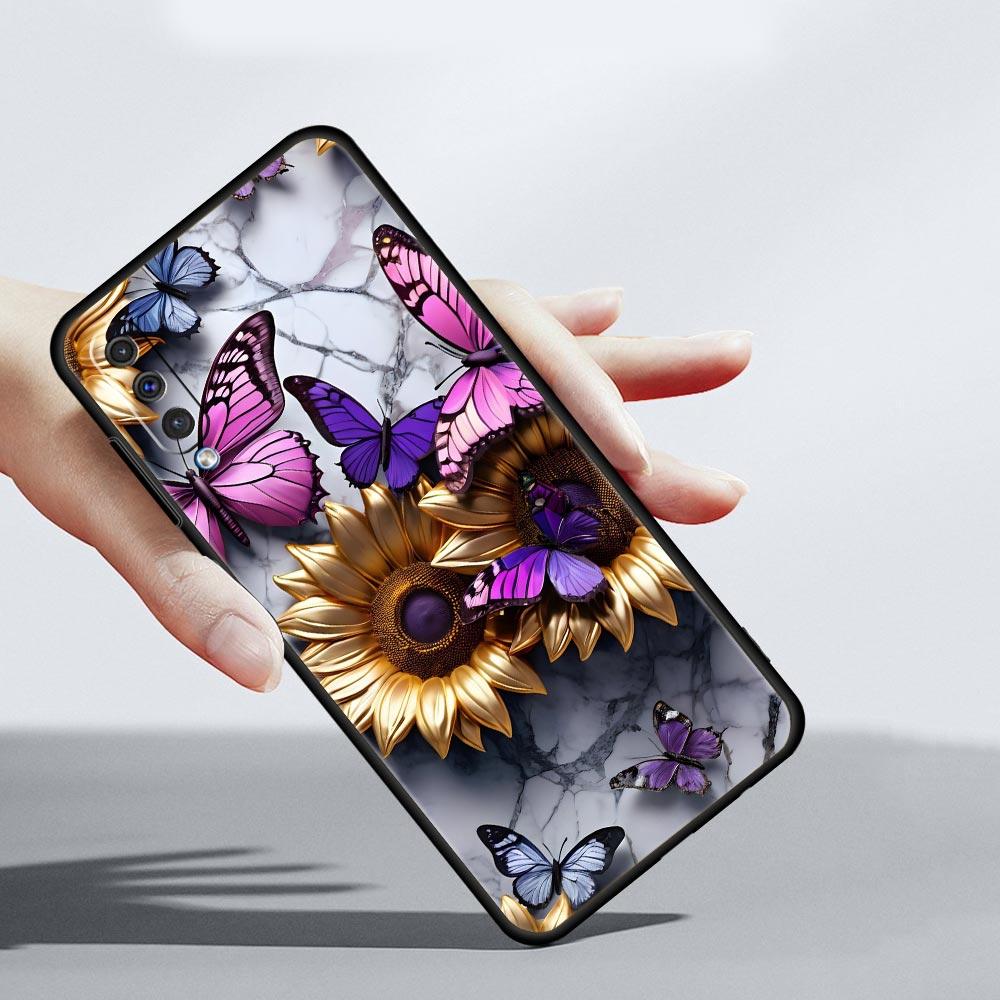Fashionable Butterfly Flower Pattern Phone Case for Samsung Galaxy A56 A36 A26 A16 A34 A24 A42 A22 A20 A12 A10 5G Soft TPU Cover