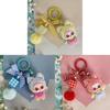 Plastic Handwave Cat Keychain With Cartoon Design For Gift And Party Decor
