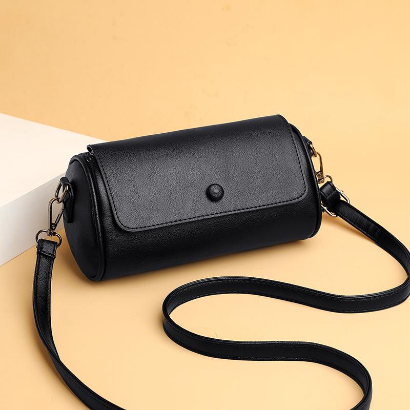 Women's PU Leather Shoulder Bag  Crossbody Bag  Monochromatic  Messenger Bag  Fashion Bag  Simple Bag  Trendy