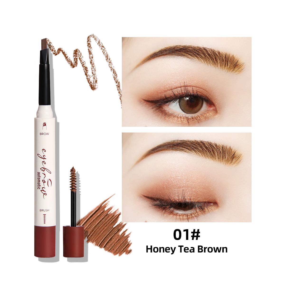 

Стереоскопический изысканный двусторонний карандаш для бровей и водостойкий гель для бровей 0,2+3,3 г 53141