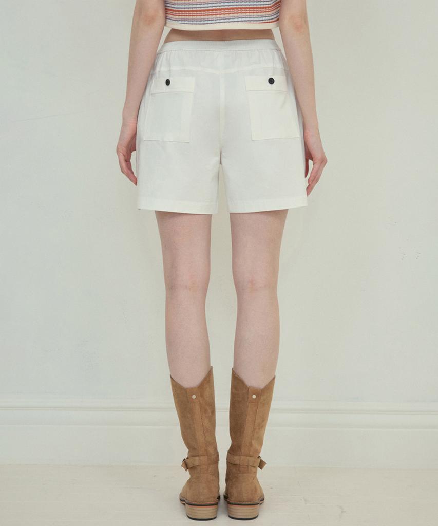 Aueonoseuteljia Classic Banding Half Pants_Ivory(O25-Pt04)