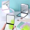 Mirror Foldable Makeup Mirror Portable Double-Sided Mirror Student Dormitory Desktop Small Gift Mini Pocket Mirror  Home Decor