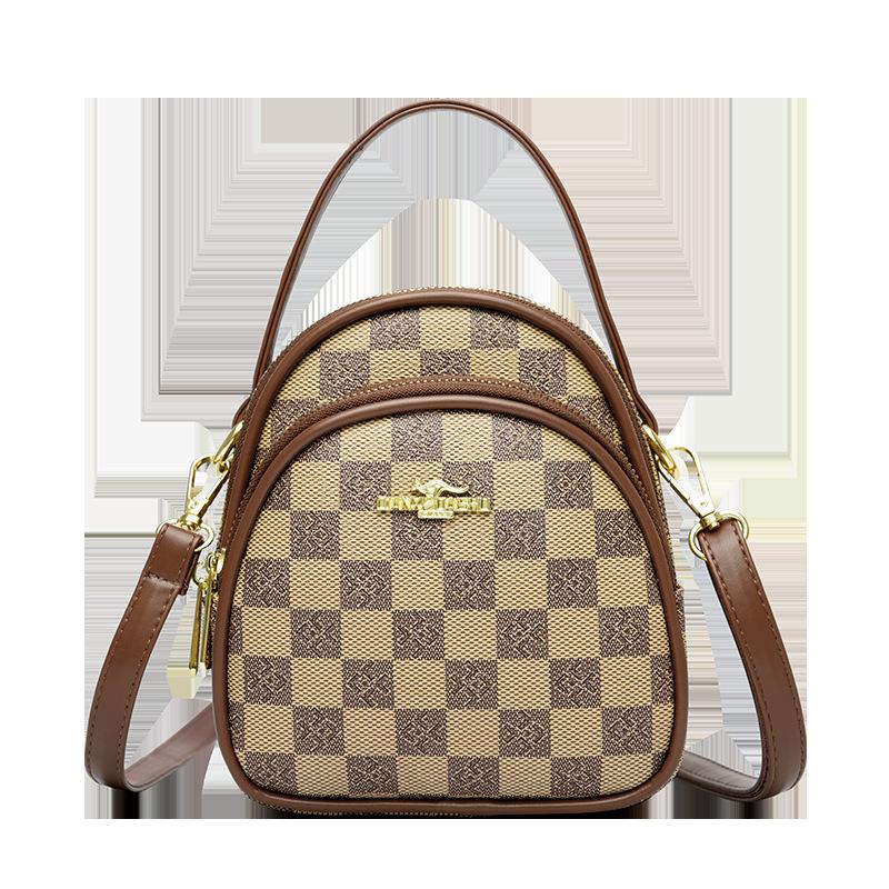 New Three-layer Mommy Bag Big Eater Women's Mobile Phone Bag Available In All Seasons with Multiple Compartments, Shoulder Diagonal Bag