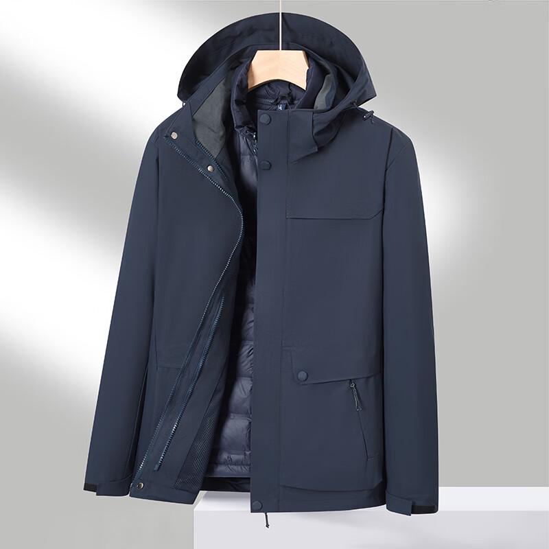 Fengxun Unisex 3-in-1 Down-Lined Outdoor Jacket FXHR7018-1