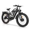 PHILODO JUMBO – Vélo électrique – Moteur 1000Wx2 – Batterie 48V 23Ah x2 – Vitesse max 25 km/h – Pneus 26 pouces – Noir