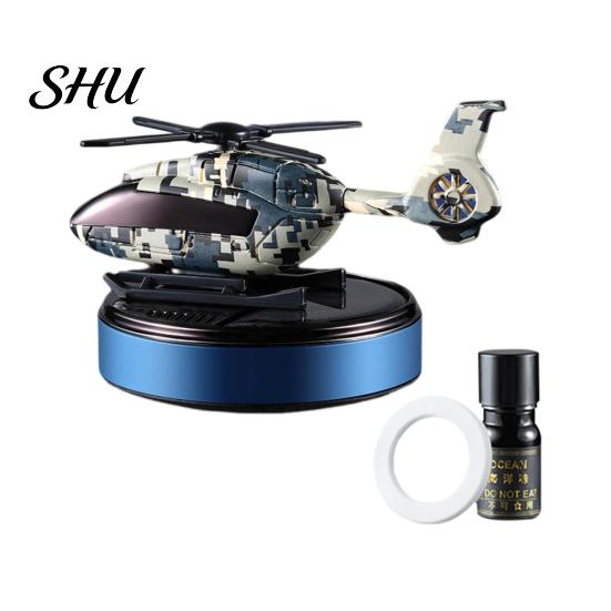Car Perfume 1 Set Air Freshener Solar Rotating Solid Aromatherapy Helicopter Shape Fragrance Diffuser Ornament Automotive Decoration