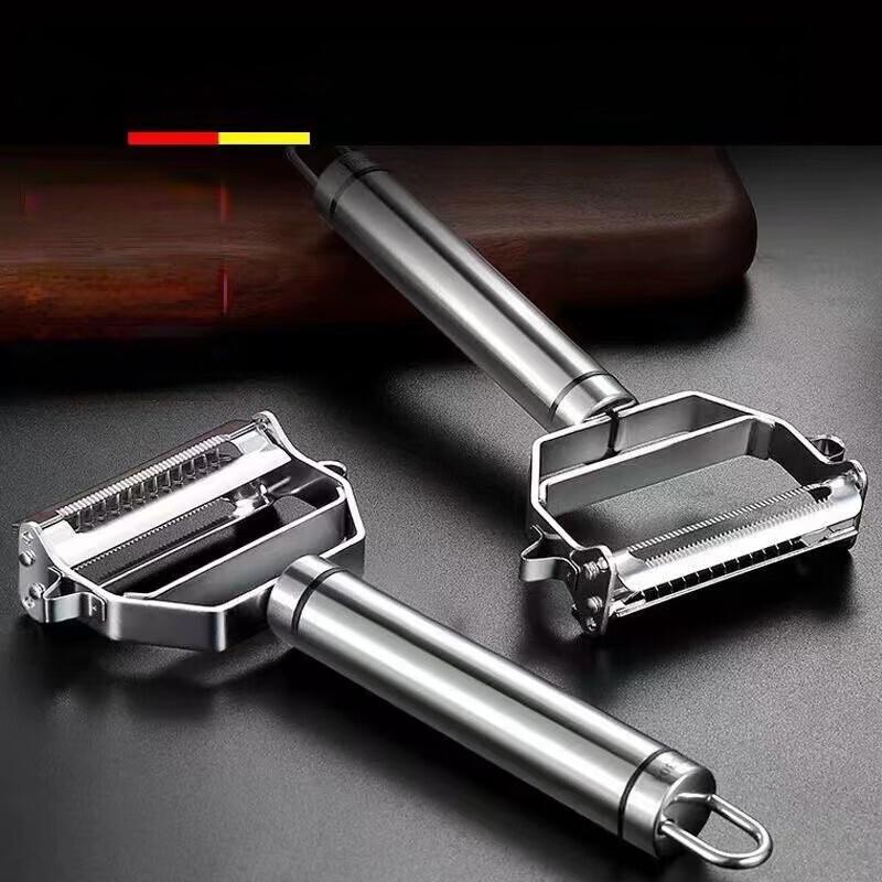 ZISIZ 3-Pack Double-Sided Stainless Steel Peelers