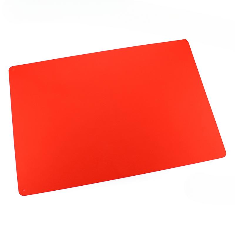 

Квадратный силиконовый коврик для столовых приборов для детей и студентов с большой однотонной теплоизоляционной подушкой, нескользящий коврик 56.7x40x0.08cm красный