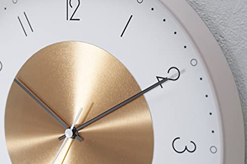 Interform Norte Wall Clock CL-4090, Copper, Warm Gray, White, Sweep Movement