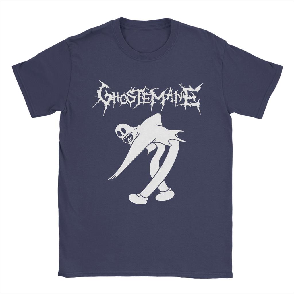 Vintage T-Shirt Sommer Trap Metal Ghoste Unisex Hip Hop T-Shirts Baumwolle T-Shirt für Unisex Y2K Lässiges Print Kurzarm Oberteil T-Shirts