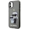 Karl Lagerfeld Klhcn61Hnkctgk Iphone 11/ Xr 6,1 Černý/Black Pevný obal Gliter Karl&Choupette