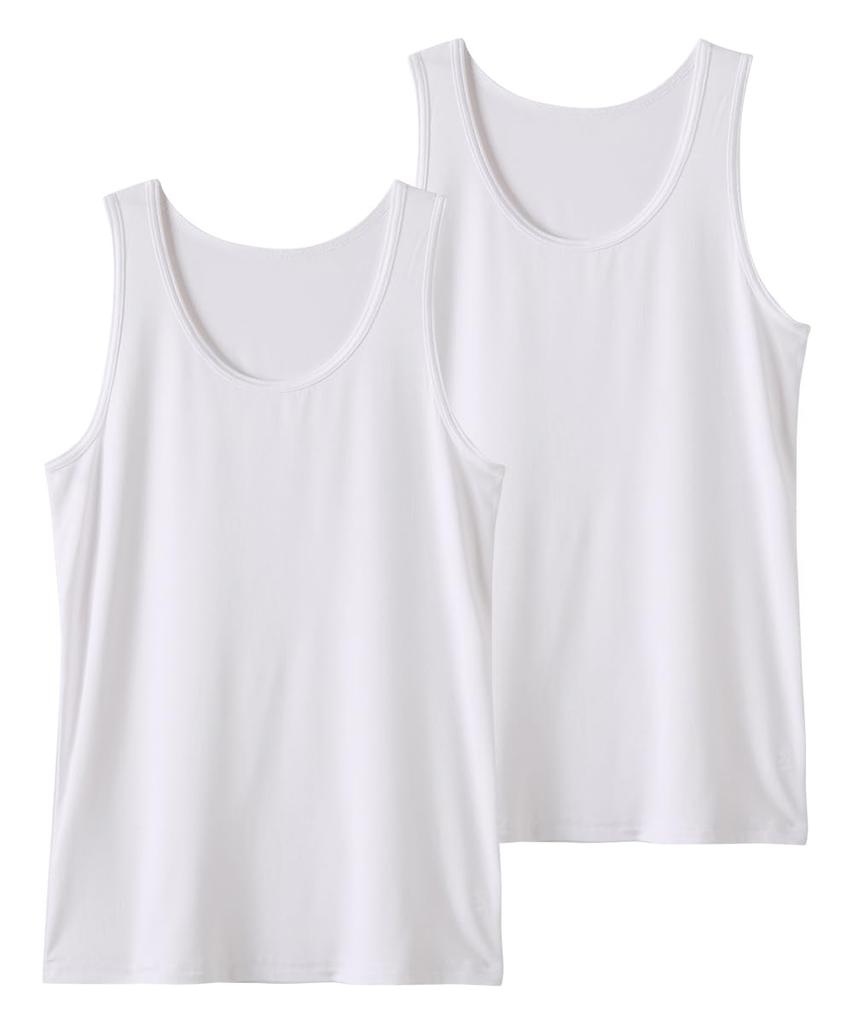 Inner shirts for boys and smooth stretch tank set of 2 boys and set of size 130 [Nissen] girls, sweat-absorbing, quick-drying, tops, (for girls),