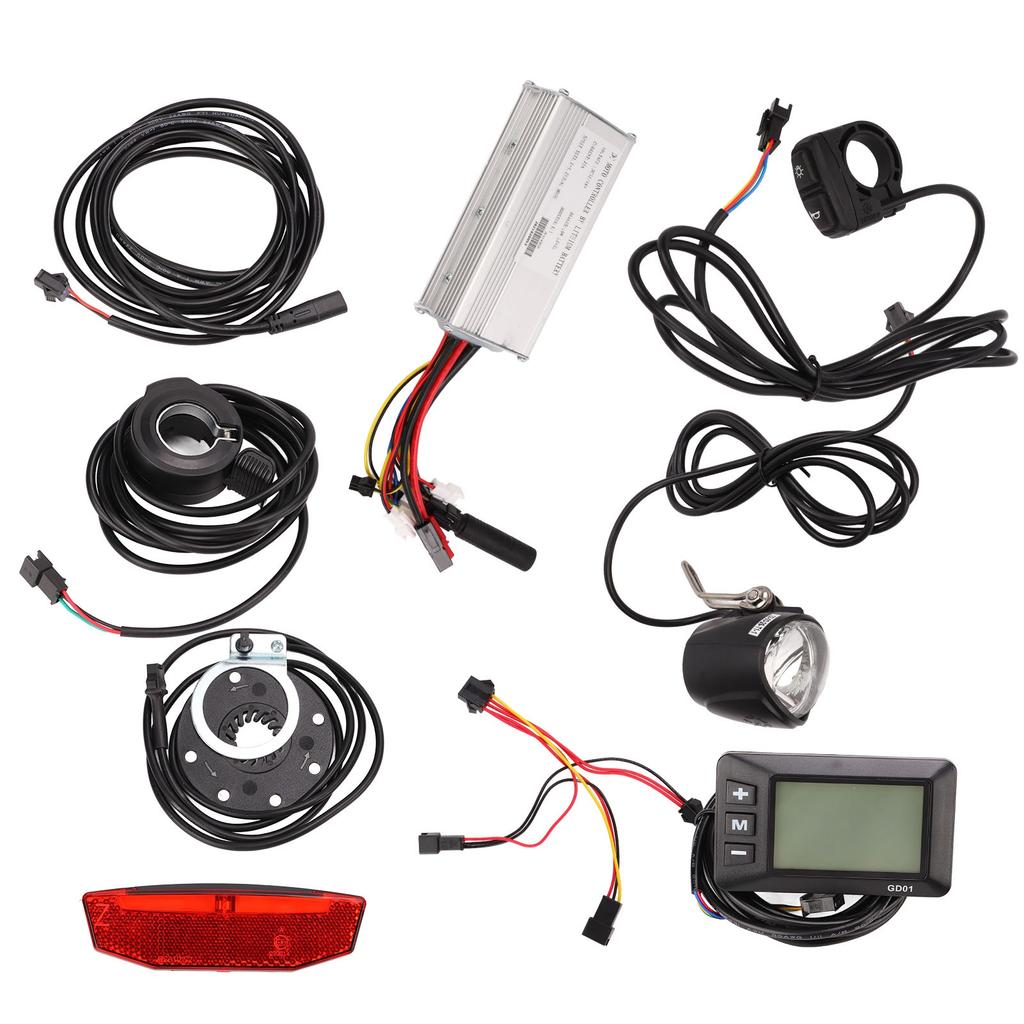 Sada pro konverzi ovladače elektrického kola 25A ovladač GD01 LCD panel Světlomet Zadní světlo Sada pro