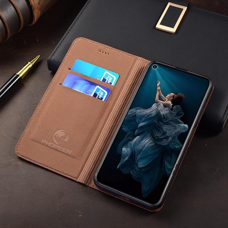 For Samsung Galaxy S25 S24 S23 S22 S21 S20 Ultra Plus FE Flip Genuine Leather Phone Case