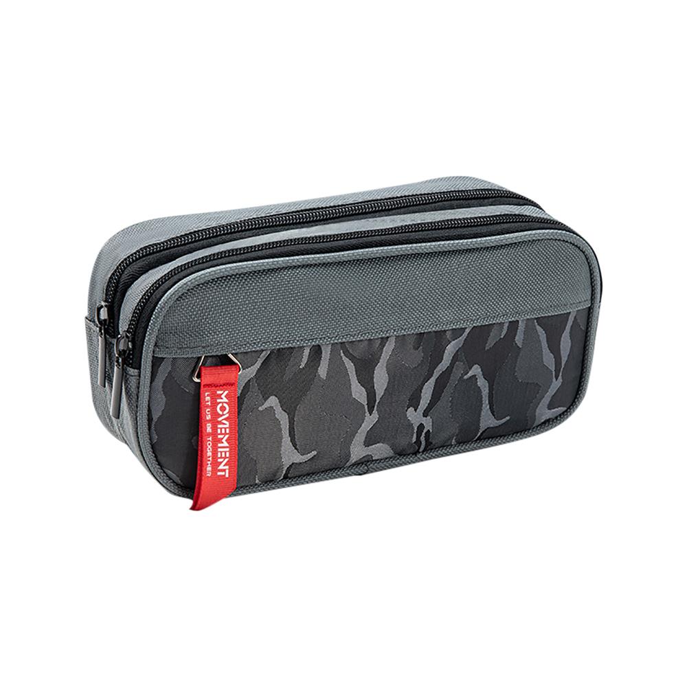 

Камуфляжный холщовый пенал с двойной молнией, сумка-карандаш для мальчиков, школьная сумка для канцелярских принадлежностей, студенческий пенал, сумки для хранения школьных принадлежностей