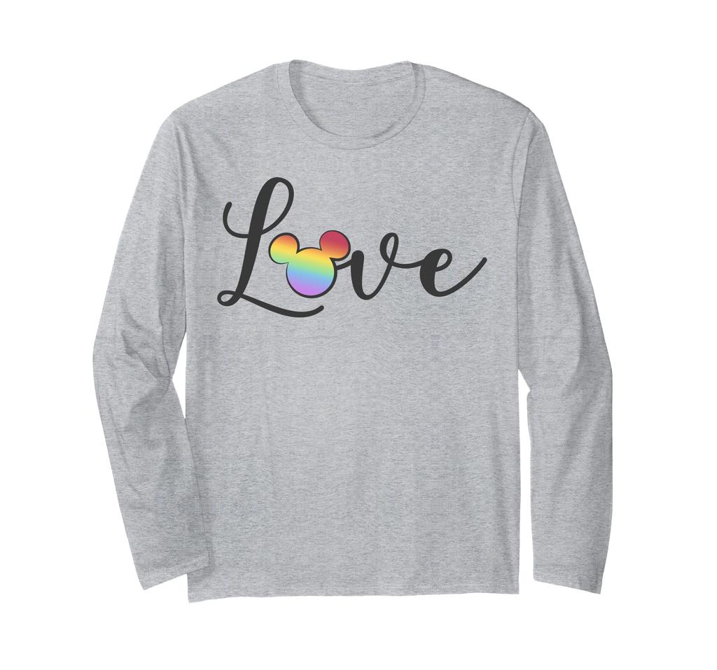 Disney Mickey Friends Rainbow Love C1 & Long-Sleeve T-Shirt