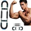מתרגל זרועות טוויסטר, מוט אימון קפיצי מתכוונן 20 ק"ג/30 ק"ג/40 ק"ג/50 ק"ג, מחזק אימון משופר לאמות, תלת ראשי, חזה