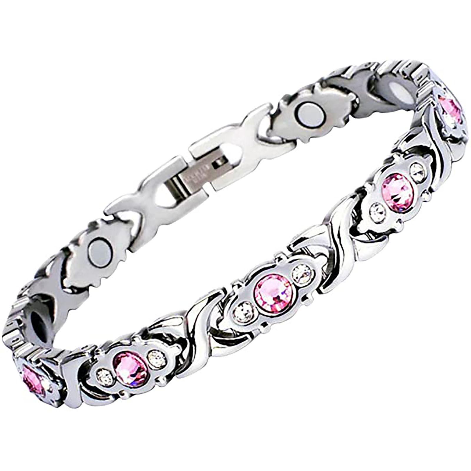 

Желаю нового съемного магнитного браслета, модный мужской браслет с бриллиантами в европейском и американском стиле, трансграничные ювелирные изделия One Size жёлтый