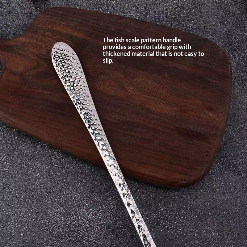 Stainless Steel Spoon Long Handle Soup Spoons For Pot Scoops Colander Home Kitchen Tableware Cooking Essential Tools