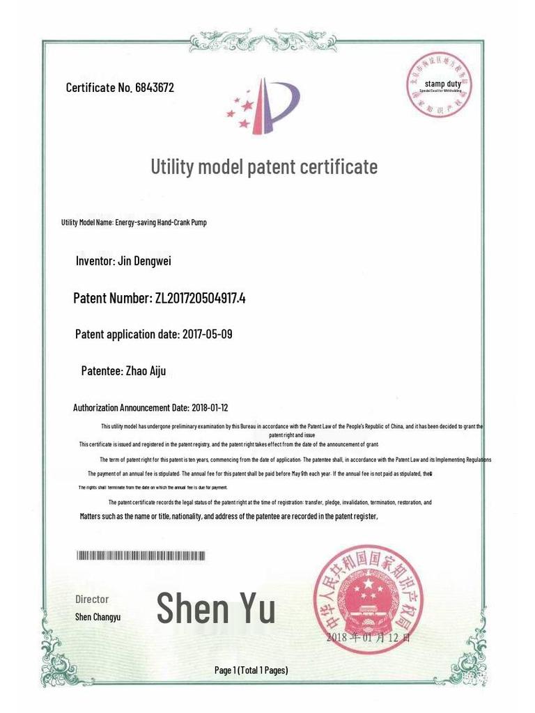 YML-8 Hand-Crank Manual Oil Pump for Milling Machine