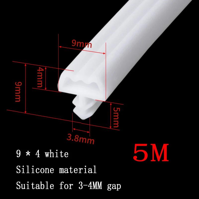 

Wooden Door Sealing Strip Slot Type Porous Silicone Bedroom Door frame Door Seam Windproof Soundproof Adhesive Strip